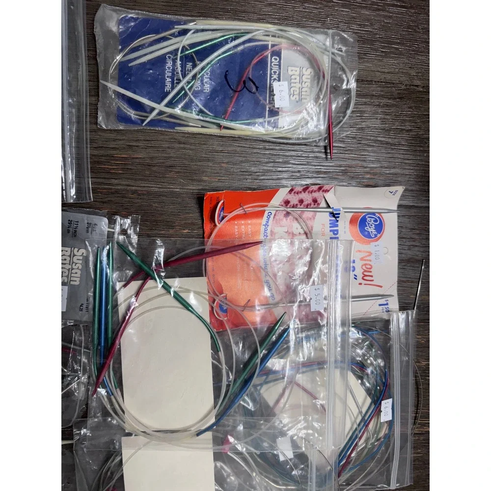 Vintage Susan Bates Boye Balene Circular Knitting Needles Lot Assorted Sizes